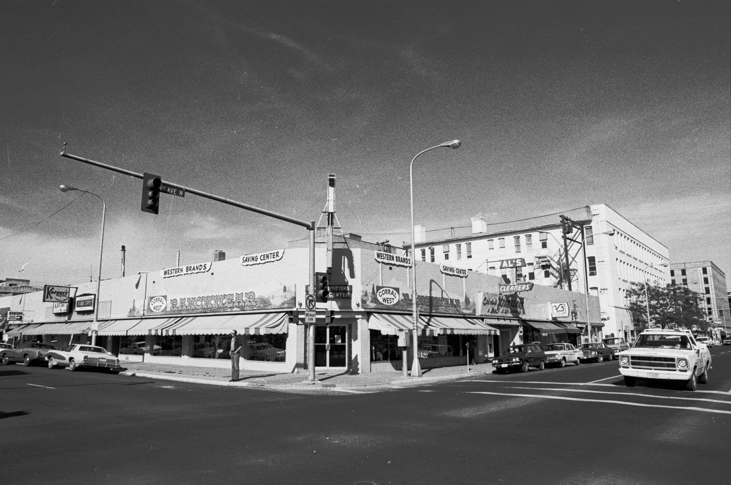 Corner of First Avenue North and North 29th Street, 1981